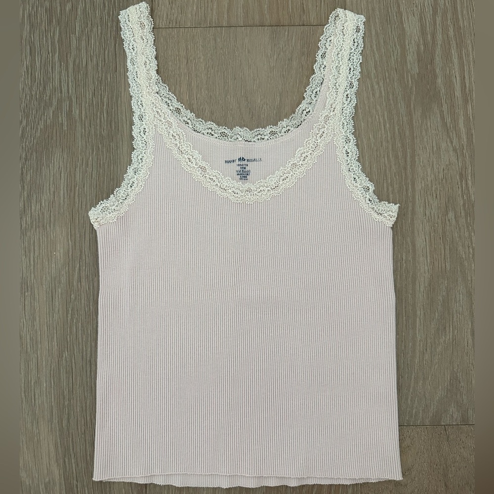 brandy melville baby pink tank top